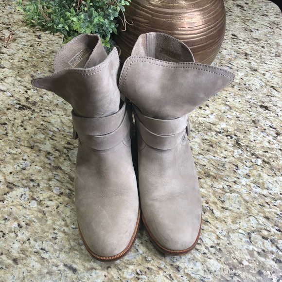 Ugg Australia Elora Leather Almond Toe Ankle Boots Sahara 9.5 - Picture 2 of 9